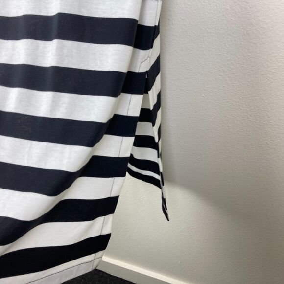 Jantzen Women's Knit Coverup Size M Black White Button Up Slits Swim Beach - Picture 4 of 6